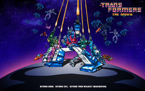 original transformers movie poster 1986
